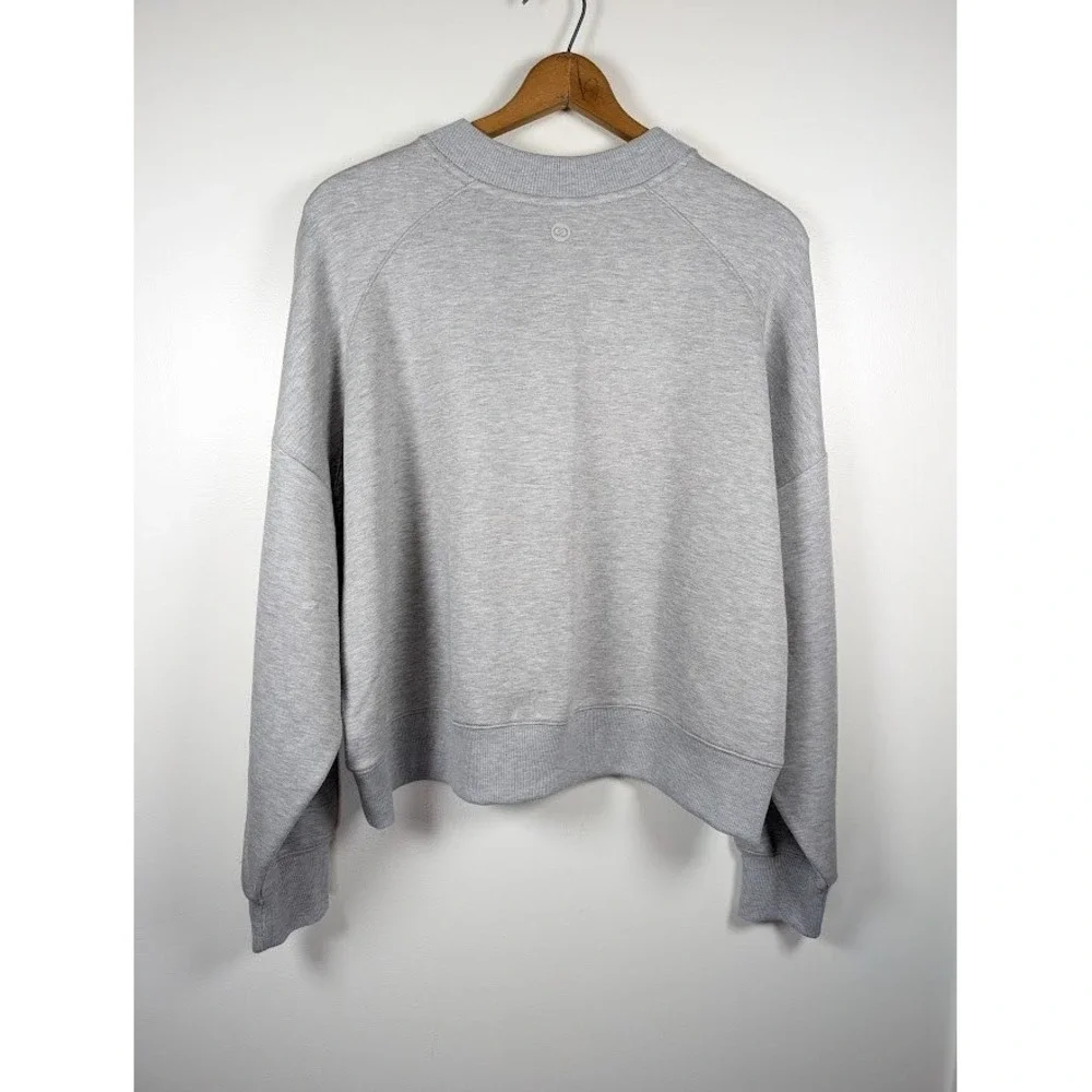 Calia Womens Pique‎ Scuba Crew Sweatshirt Size XXL Tennis Pickleball Comfort NEW